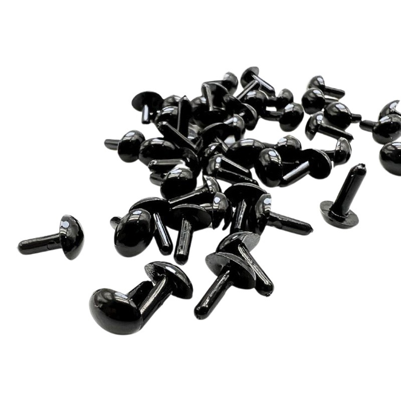 Oval pie recto mango ojo nariz poke fieltro de lana Twist stick DIY muñeca hecha a mano Accesorios