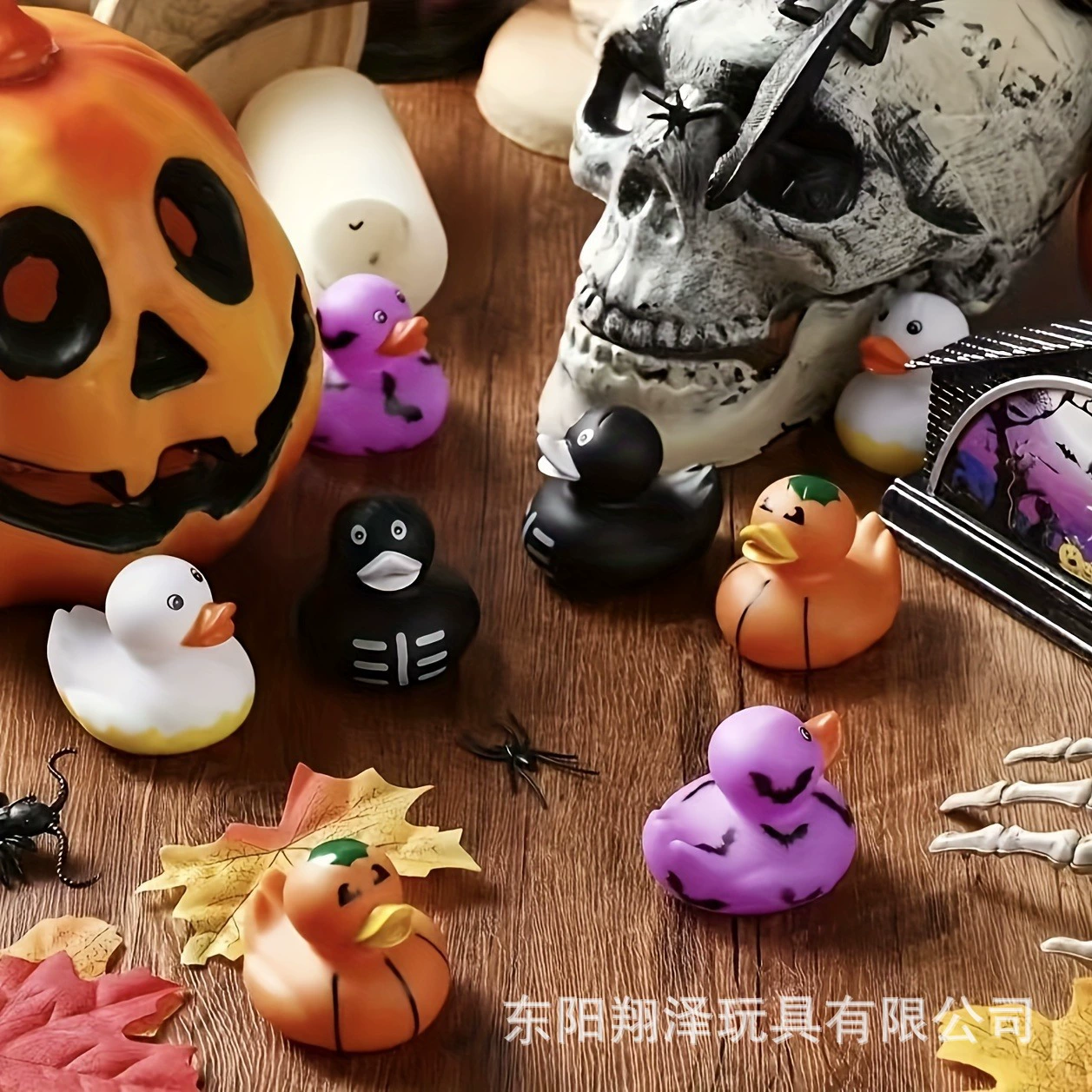 Новый хэллоуиновский набор Amazon Calligraphy Duck 24 Mixed Ghost Festival Pumpkin Ghost Style Duck 2-дюймовый шип