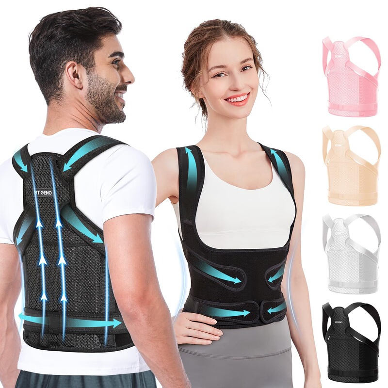 Cross-Border Anti-Hunchback Corrector Shoulder and Neck Posture Correction Belt Adjustable Back Posture Correction Belt Breathable for Men and Women