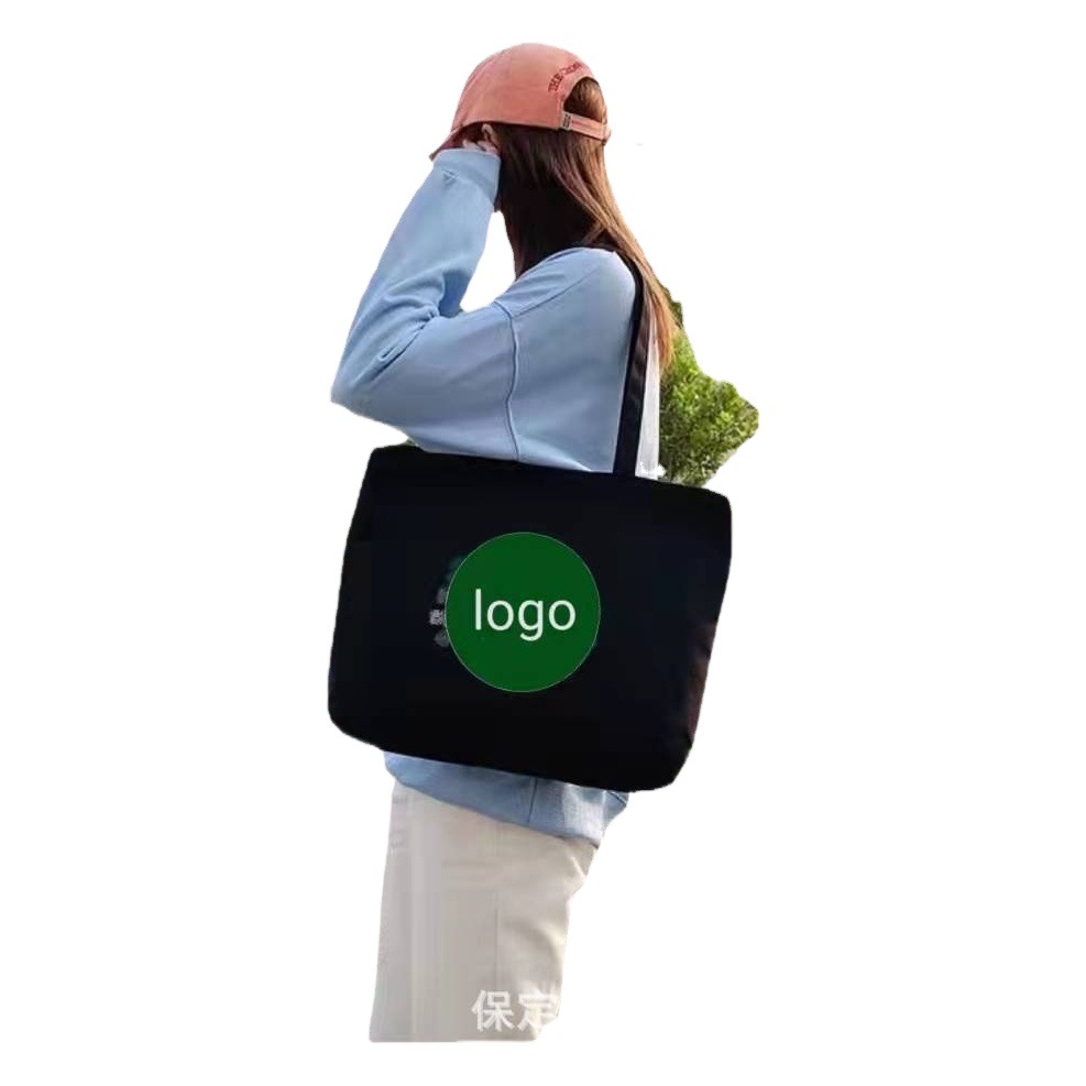 2023 manufacturers new Korean casual canvas bag shoulder messenger bag fashion large capacity portable women's bag