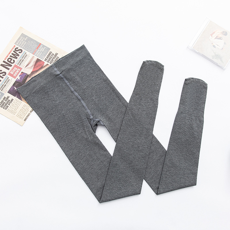 Leggings cómodos de primavera y otoño para mujeres en forma de piernas, pantalones de algodón de color sólido, pantalones de otoño antideslizantes, pantalones de calzado de pie image 8