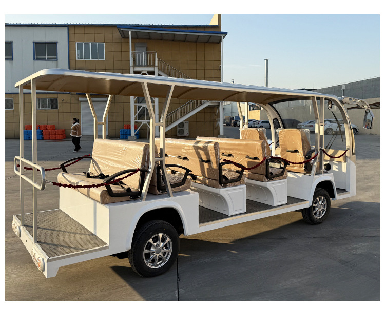 Customized Scenic Spot Tourism Sales Office Reception Vehicle 11 Seats 14 Seats 17 Seats Campus Factory Shuttle Bus Electric Sightseeing Vehicle