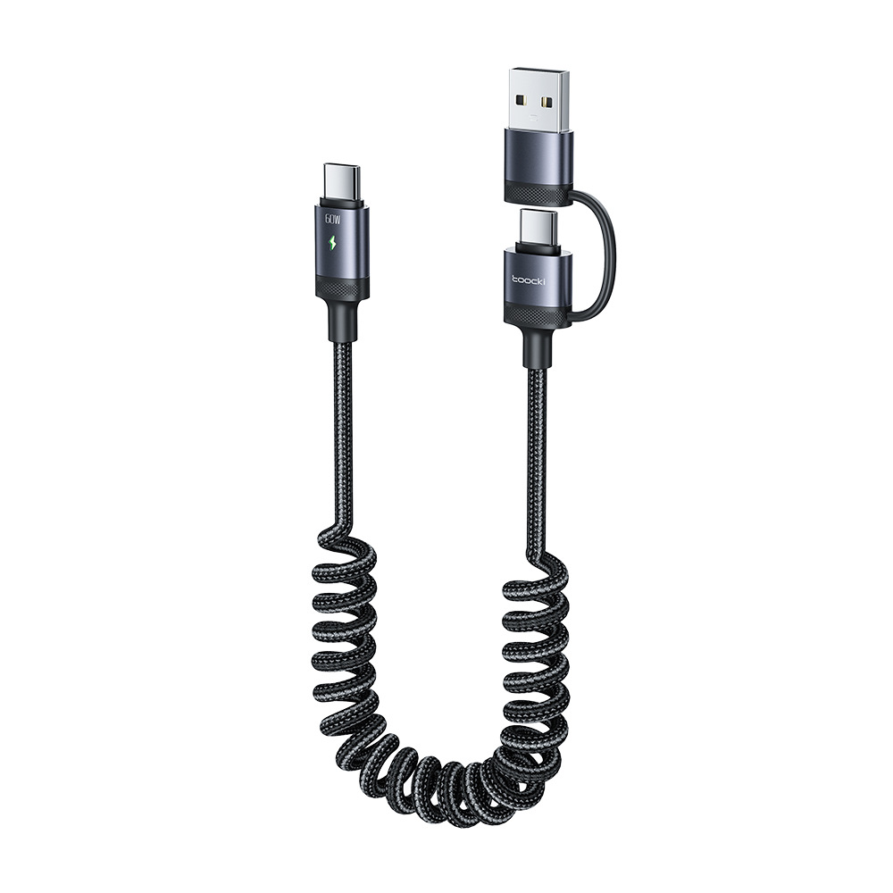 Toocki Lightning 2-in-1 Charging Cable For Apple And Huawei Devices_voghion.com