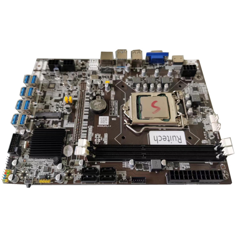 8 Graphics Cards 8 GPU motherboard B75USB 1155 Chipset + CPU