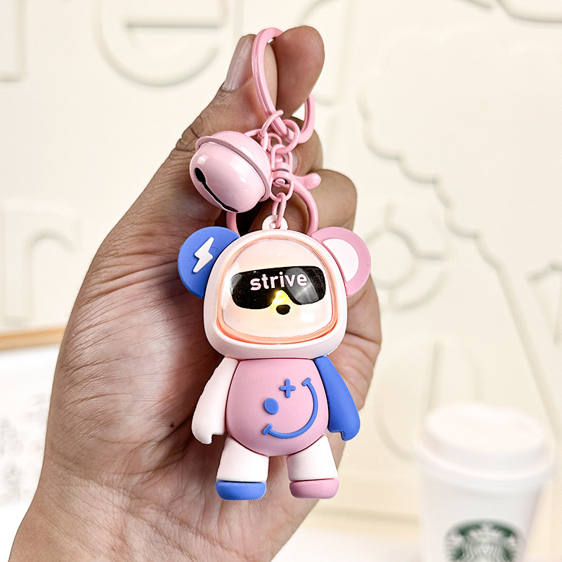 Light up bear smile-pink