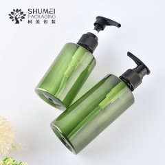 100ml 150g 200ml dark green PET plastic cosmetic bottle lotion pump beauty salon repackaging slanted shoulder bottle