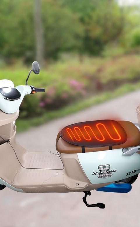 Heated Electric Vehicle Winter Takeaway Cold-Proof Seat Cushion Heating Electric Heated Seat Cover Motorcycle Three-Wheel All-Inclusive Seat Cushion Cover