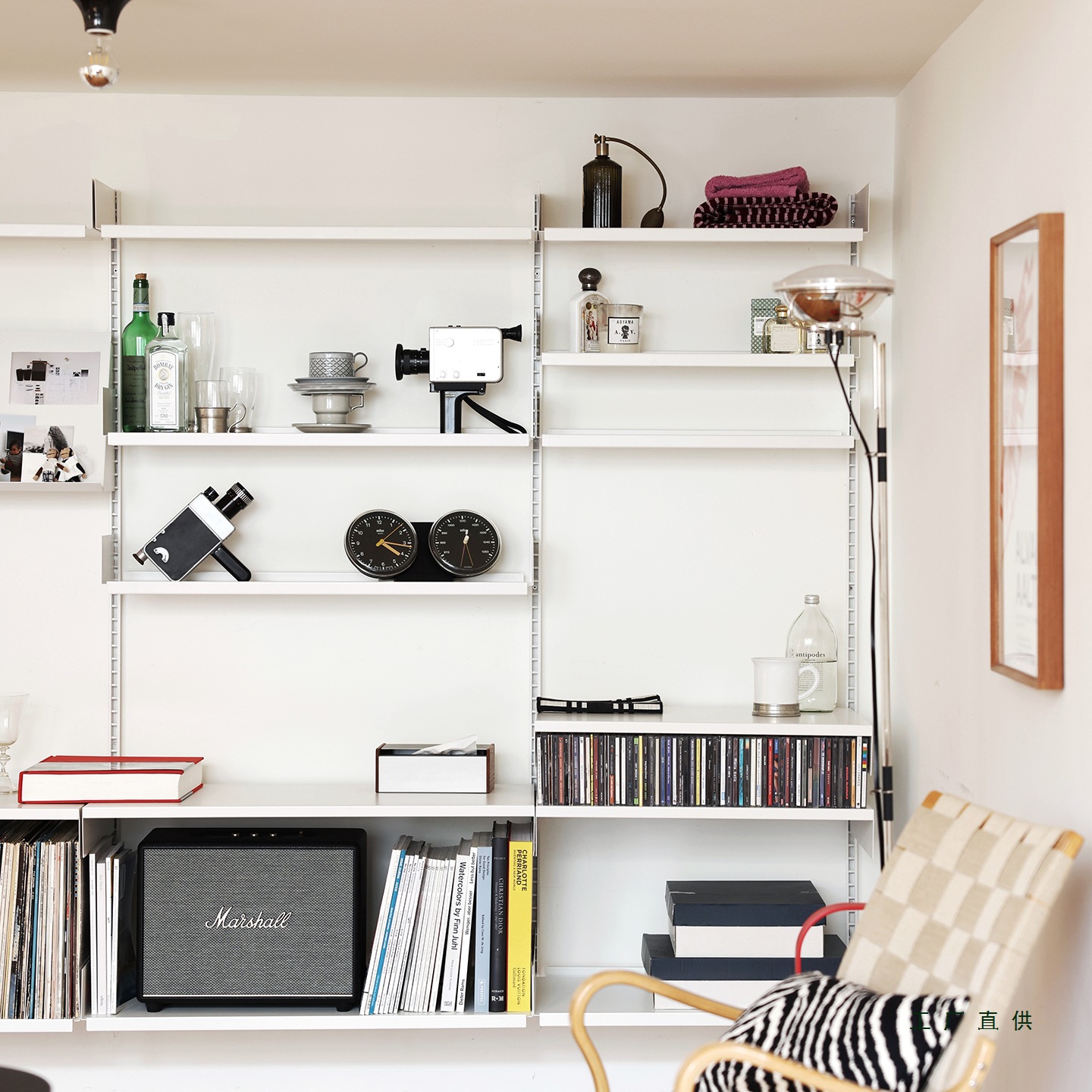 lada 001墙上隔板置物架系统搁板书架北欧中古壁挂系统金属