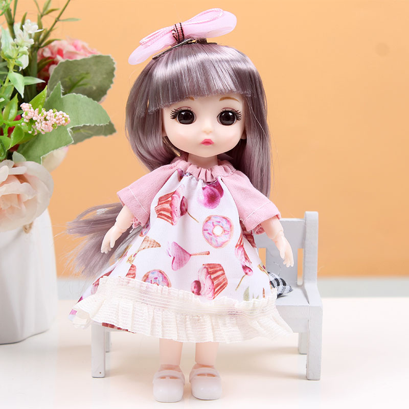 17 cm caja de regalo conjunto de marea constante muñeca Barbie muñeca muñeca cambiante articulaciones muñeca estand móvil