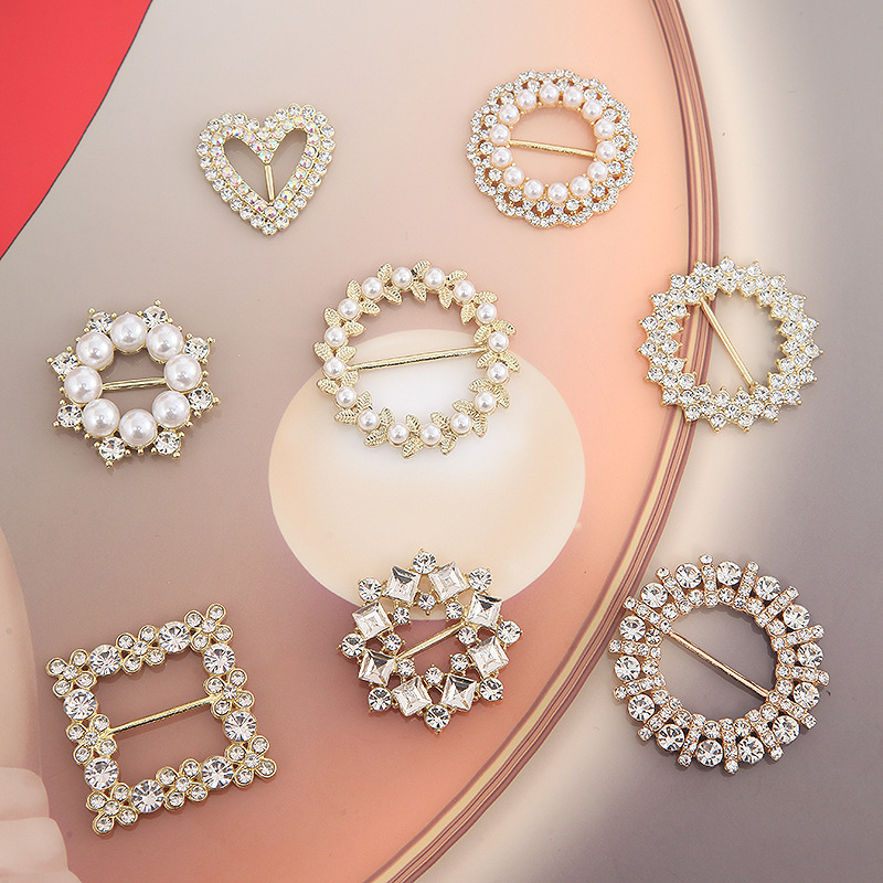 Dai Circle Full of Diamonds Electroplated Round Square Handmade DIY Alloy Accessories Hair Accessories Shoe Buckle Waist Corner Knotted Buckle Dai Circle Full of Diamonds Electroplated Round Square Handmade DIY Alloy Accessories Hair Accessories Shoe Buckle Waist Corner Knotted Buckle