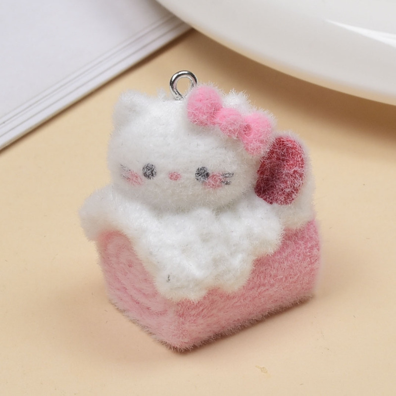 可爱动物kt小猫蛋糕挂件卡通挂饰手机链包包挂件diy饰品配件批发|undefined
