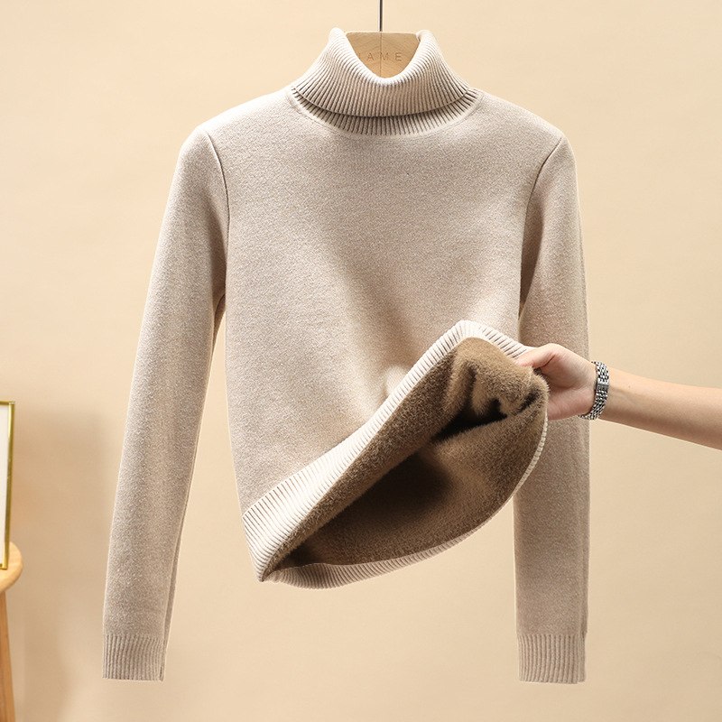 【Add Velvers】 369 Speaker Sweater-Camel Color