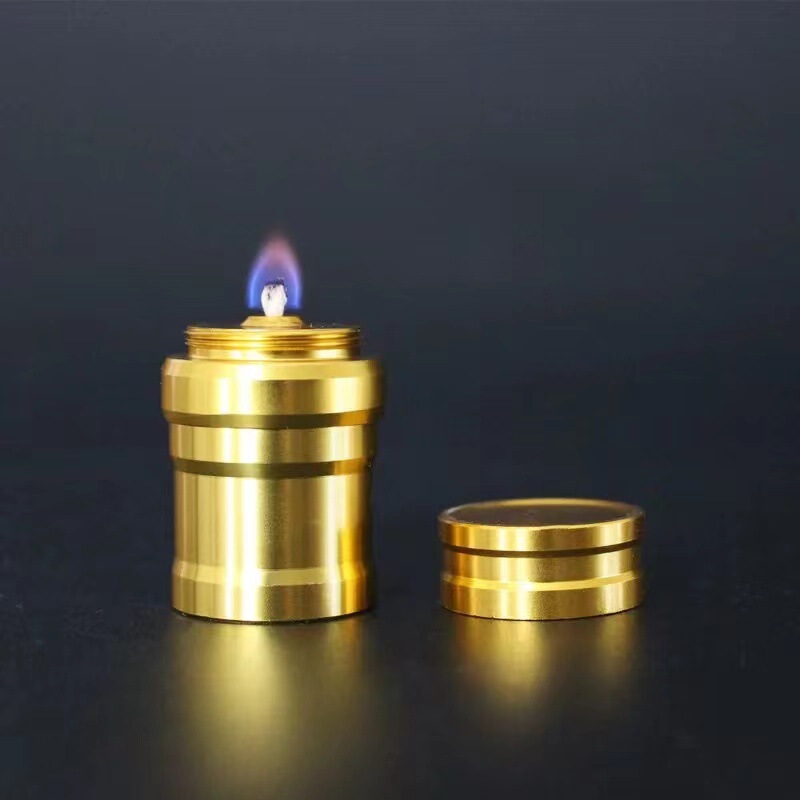 Dragon Brand Genuine Metal Alcohol Lamp mini Portable Golden Silver Dragon Free Wick Aluminum Alloy mini Cross-border Dragon Brand Genuine Metal Alcohol Lamp mini Portable Golden Silver Dragon Free Wick Aluminum Alloy mini Cross-border
