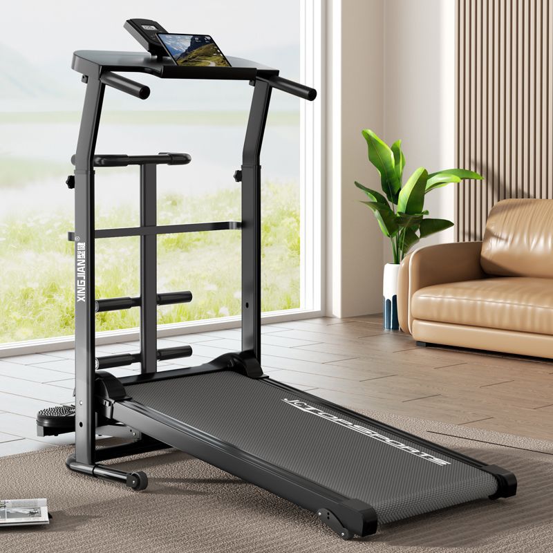 Mechanical Electric-Free Treadmill with Adjustable Slope, Folding Exercise, Weight Loss and Fitness Equipment, Home Indoor Walking Machine