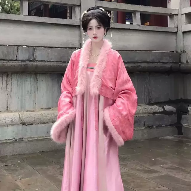 新款汉服云歌赋闺蜜古风齐胸套装披袄唐制汉服女款成人秋冬款套装