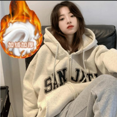 卸売りのファスナーのカーディガンは厚くてゆったりしています。