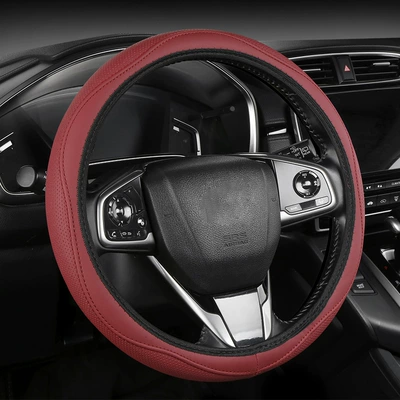Cover, Universal Steering Wheel Protective Cover: Steering wheel cover - wine-red-38cm