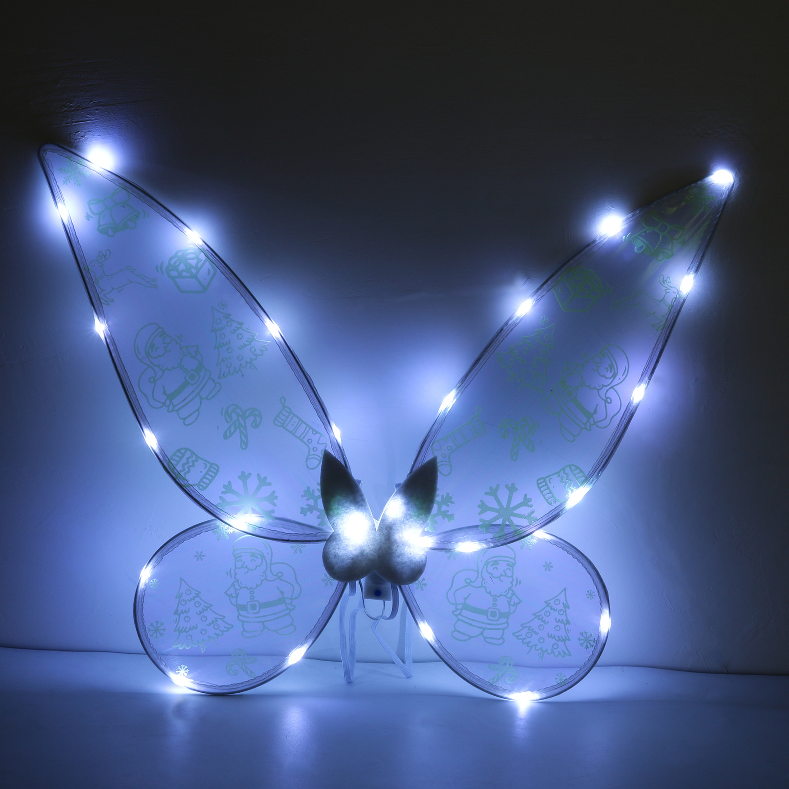 Navidad Nuevo estilo de emisión de luz ELF alas fiesta de vacaciones con flash mariposa Halloween accesorios de rendimiento para niños
