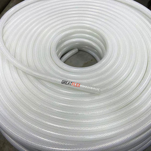 GREATFLEX pharmaceutical grade woven silicone hose steam high temperature food silicone tube self-operated BP20