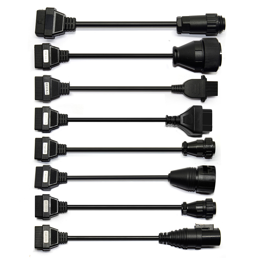 跨境full set 8 truck cables for pro / multidiag pro 卡车8线