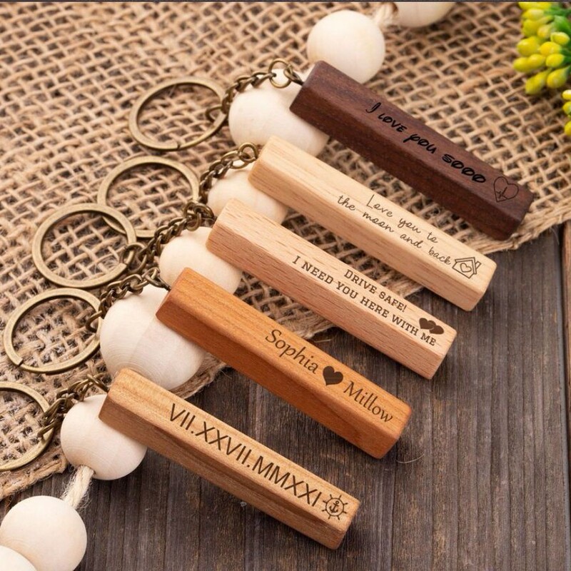 in stock wholesale creative rectangular wooden beech key ring wooden keychain personalized key tag pendant in stock wholesale creative rectangular wooden beech key ring wooden keychain personalized key tag pendant