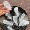 White small medium float 6-9cm single with clip