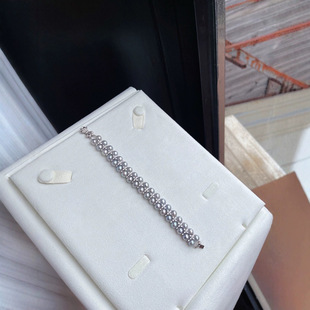 Internet Celebrity Freshwater Really Many Hemp Double Row Pearl Bracelet 7-8mm Round Leather Smooth Clean Strong Light Gift Box