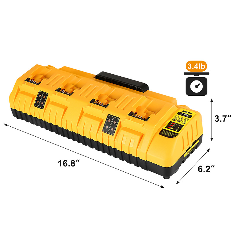 跨境专供  适用得伟DCB104快四充电器12V-20V电动工具锂电池充电