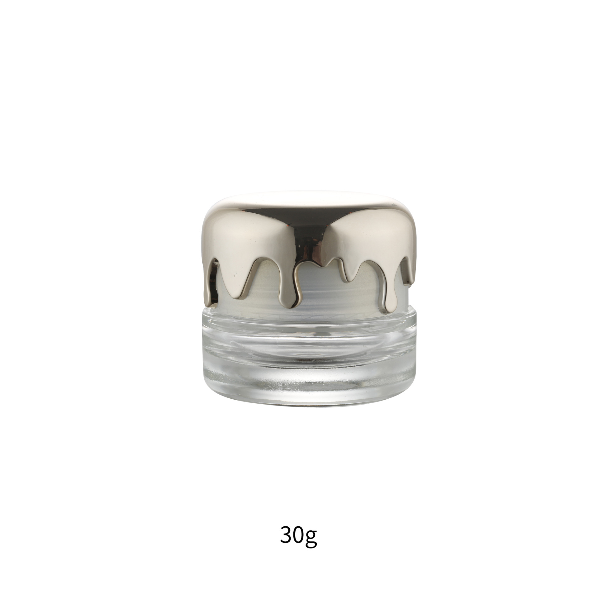 30g 가벼운 병 + 액세서리, 투명, 유리