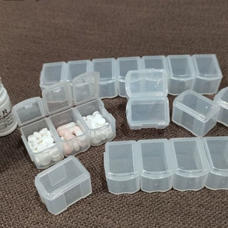 旅行迷你分装药盒便携随身密封薬盒小药盒塑料可拆7格药片收纳盒