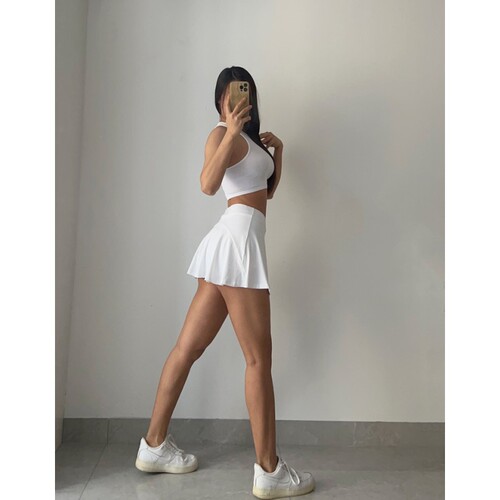 Pajama-style invisible-underwear-resistant fitness loose sports running dance tennis golf short skirt for women, spring and summer new items