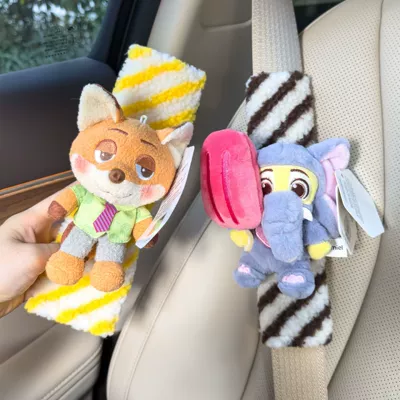 Sürətlər qutusu və əl tormozu başlıqları, Judy Nick Car Seatbelt - shoulder-pads-stripes-genuine-finnick-holding-ice-cream-q-cute-nick-two-pieces