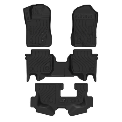 Ford Everest Everest Right-Hand: Universal Foot Pad - left-hand-drive-2023-2025-new-model-explorer-7-seater-7-seater-tpe-floor-mats-full-tpe-special-car-dedicated
