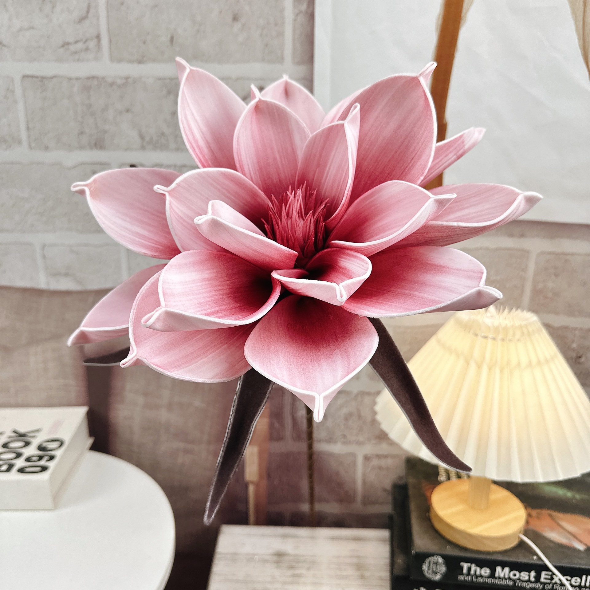 싱글 헤드 폼 가죽 카톡 (가을 핑크)