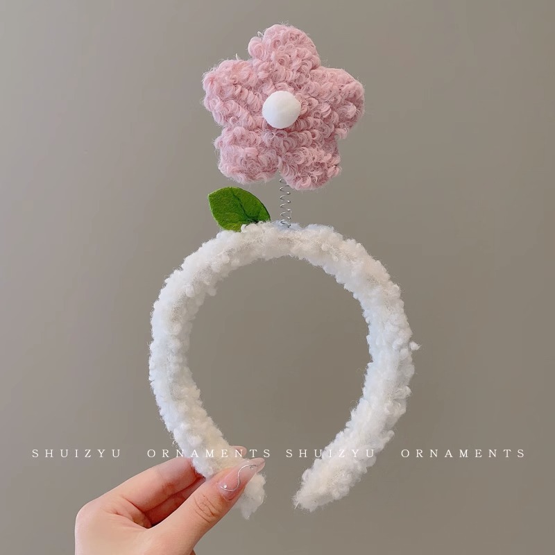 Face Wash diadema especial femenina 2023 nueva diadema femenina antideslizante horquilla de pelo de felpa Paquete de pelo banda de pelo de dibujos animados tocado