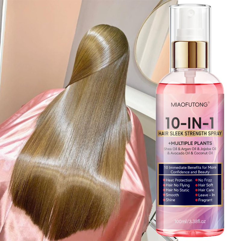Temu Cross-Border New Product 10 in 1 No-Wash Hair Care Spray Moisturizing and Smoothing to Improve Dryness and Frizz Portable Spray
