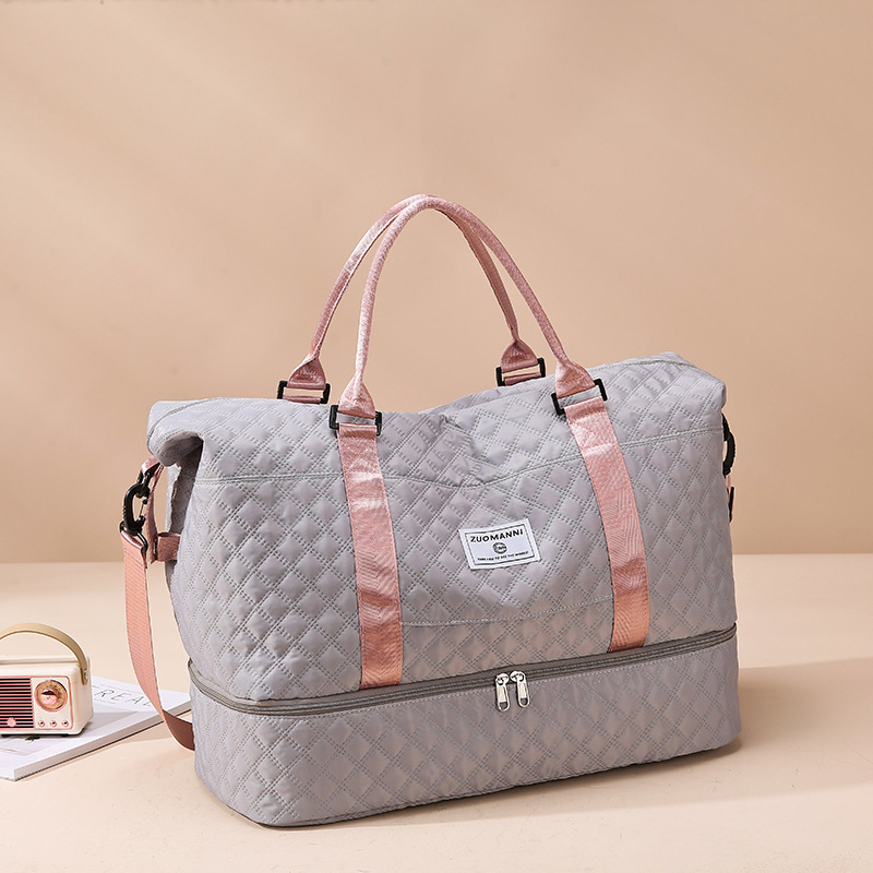 Bolsa de viaje plegable de rango corto, bolsa de natación de separación seca y húmeda, bolsa de ejercicio expandible, bolsa de viaje de negocios de gran capacidad