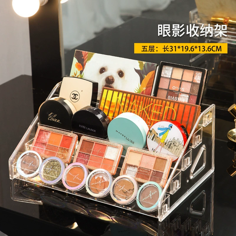 Cosmetic Table Storage Box, Acrylic Makeup Organizer, 1–7 Tier Display Stand, 32×9×7 cm