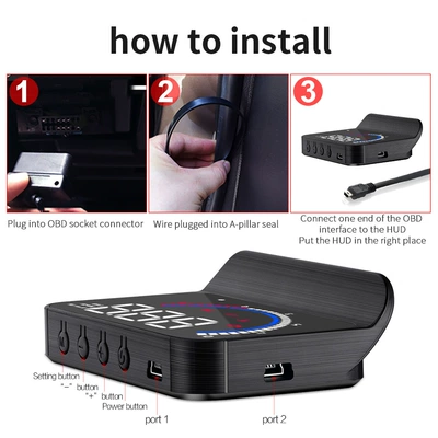 Projector with Built-In Sunshade – Vehicle HUD