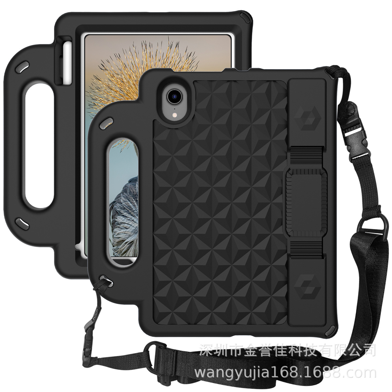 Suitable for Apple Tablet PC ipadmini6 Protective Case Handheld Strap Bracket Mini 12345 Case