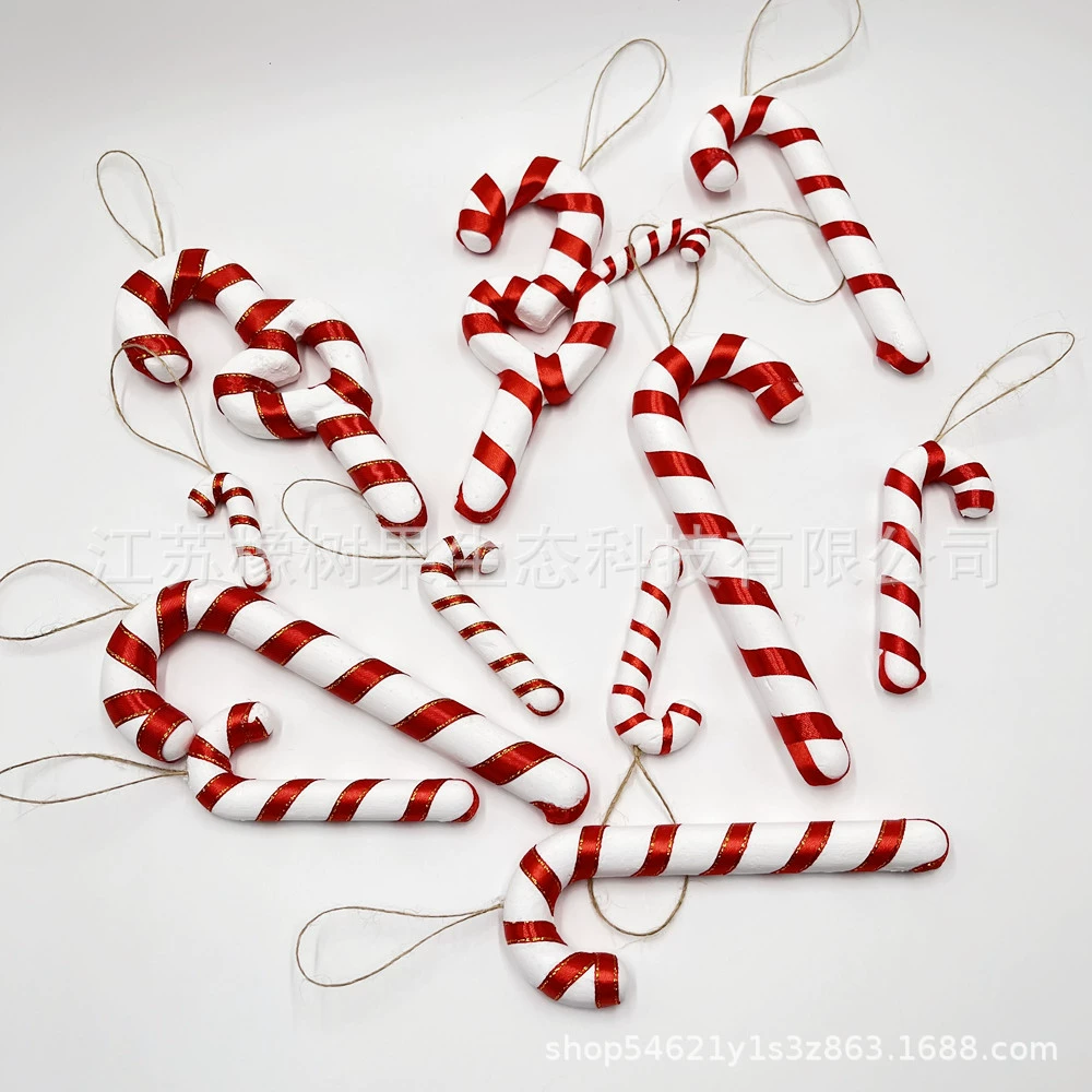 Рождественская пена Love Ribbon Декоративная трость (7 спецификаций Монохромная) Праздничные принадлежности для одежды