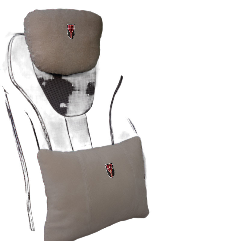 (2개) 자동차 요추 쿠션 자동차 쿠션 운전 좌석 등받이 자동차 요추 쿠션 허리 보호 베개 머리 받침을 운전