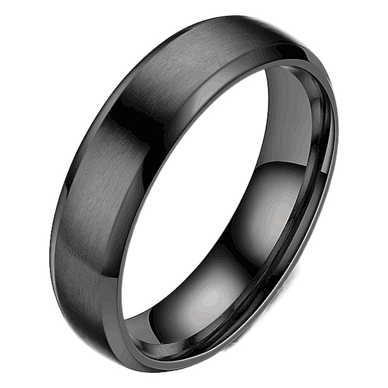 E-Commerce Popular Titanium Steel Frosted Ring for Men European and American Niche Plain Ring Couple Ring Women's Cross-Border Hand Jewelry Wholesale