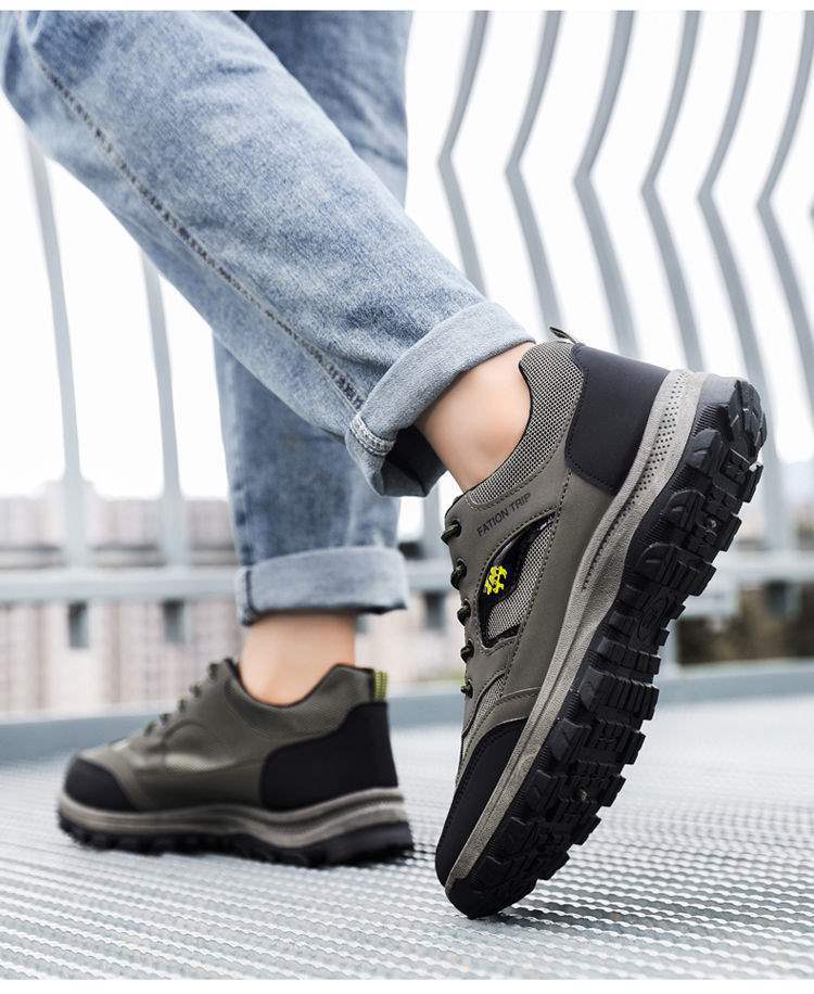 ShoeGlobe Construction Site Outdoor Middle-Aged And Elderly Sports Shoes Mountaineering Men's Wear-Resistant Waterproof Anti-Slip_voghion.com