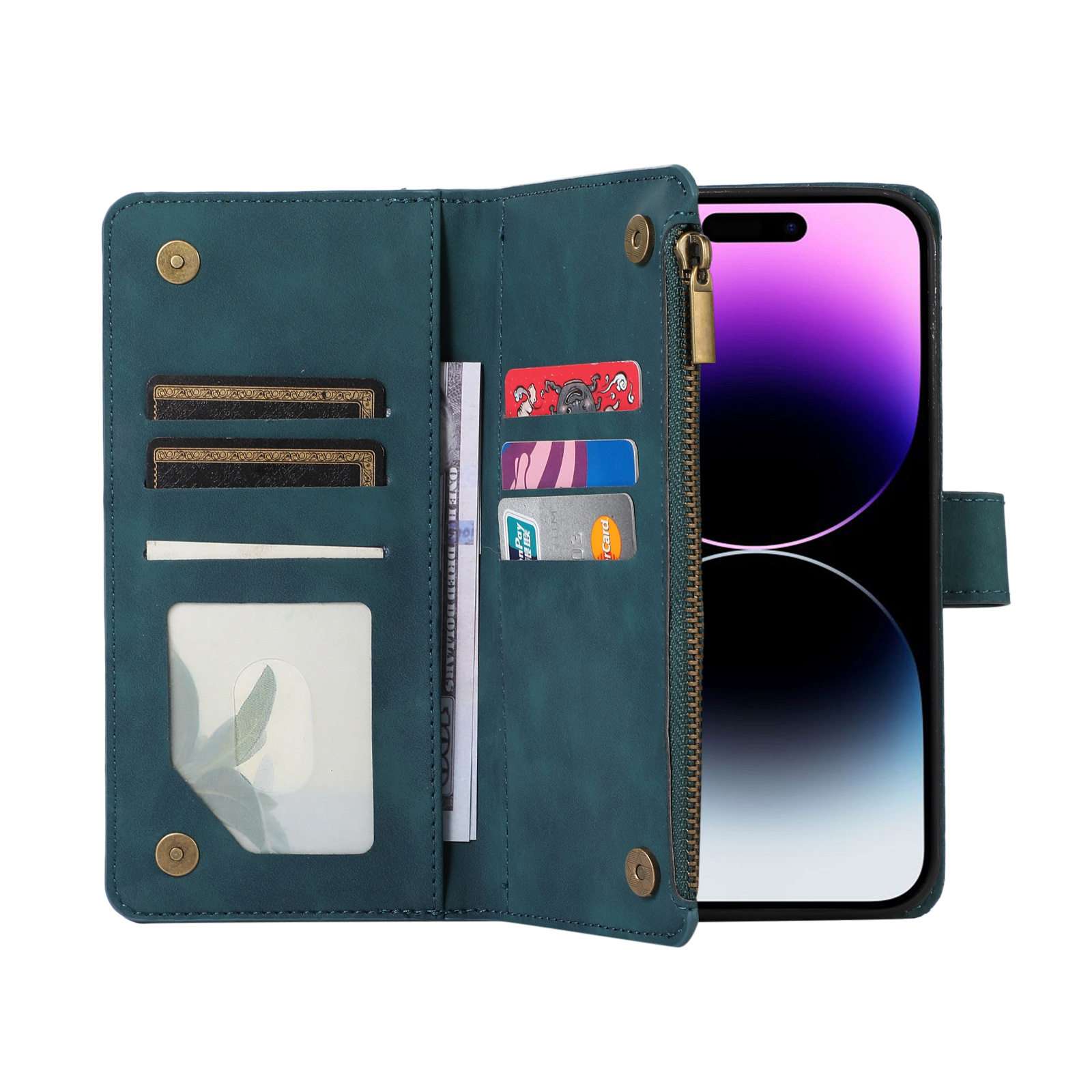 Suitable for Samsung S23U diamond grid case, iPhone 14 crossbody rope, trendy card insertion, small fragrance phone case_voghion.com