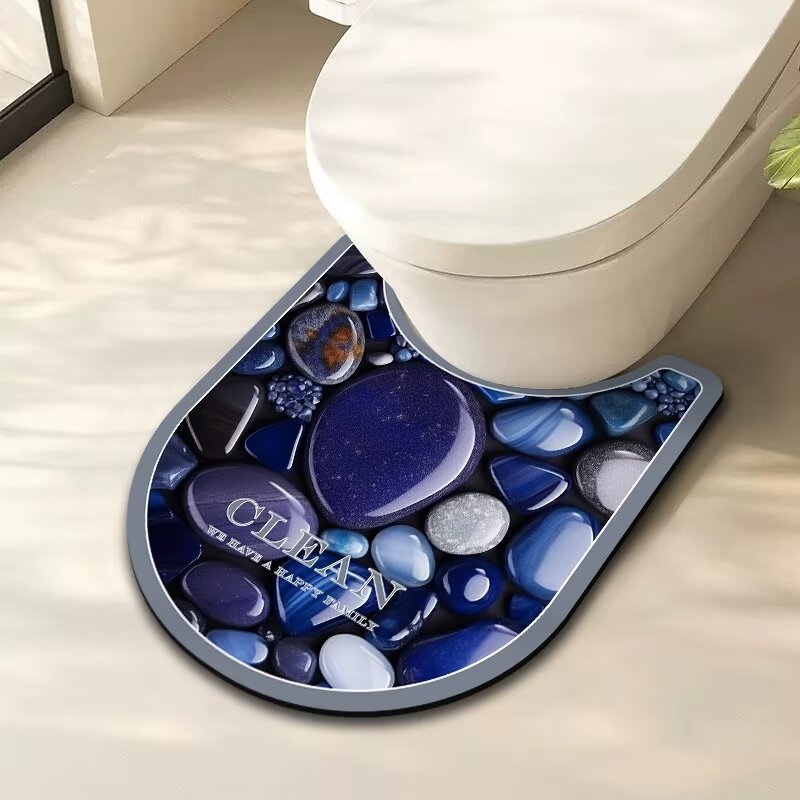 Under the toilet toilet U -shaped ground cushioning as a rural wind…