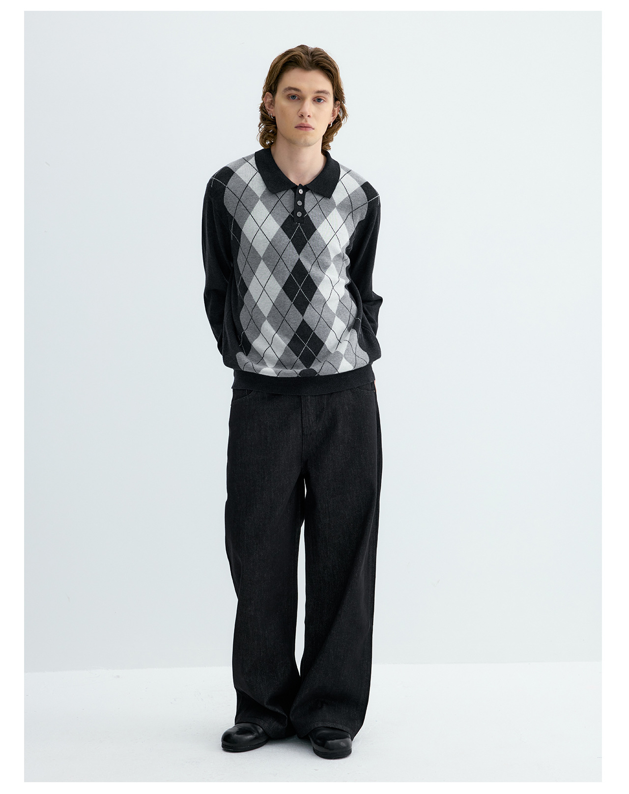 UNF Ralph Plaid 300g Polo Sweater