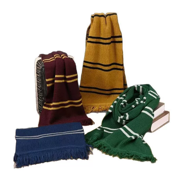 Extended Striped Knitted Tassel Scarf for Women, Winter Warm, Direct Factory Wholesale
