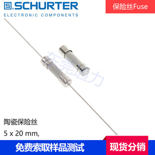 Schurter 8A FAst-blow CerAmic Fuse SA 5x20 PiGtail 0034.0910G