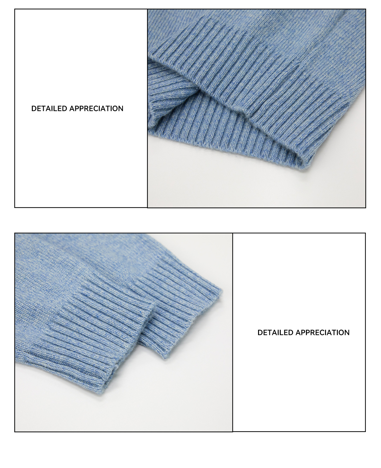 UNF 430g Snowflake Crewneck Wool Sweater